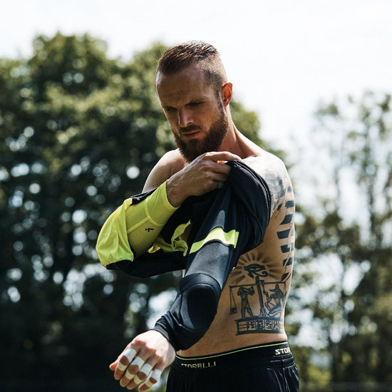 Storelli Exoshield Gladiator Goalkeeper Jersey- Black/Volt