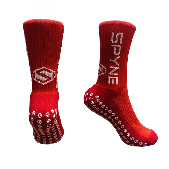 SPYNE Grip Socks- Red